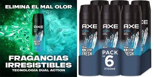 Chollo Pack x6 Desodorante Axe Ice Chill de 150 ml para hombre