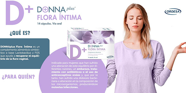 Complemento alimenticio Donnaplus Flora Íntima de 14 cápsulas barato