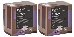 Pack x100 Cápsulas de café Nespresso Amazon Solimo Lungo barato en Amazon