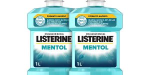 Pack x2 Enjuague bucal Listerine Mentol de 1000 ml