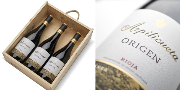 Caja de madera Premium 3 botellas Azpilicueta Origen D.O.Ca Rioja Vino de 750 ml en Amazon