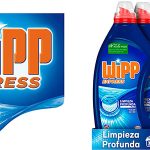 Pack x4 Wipp Express detergente a máquina líquido gel azul de 30 lavados