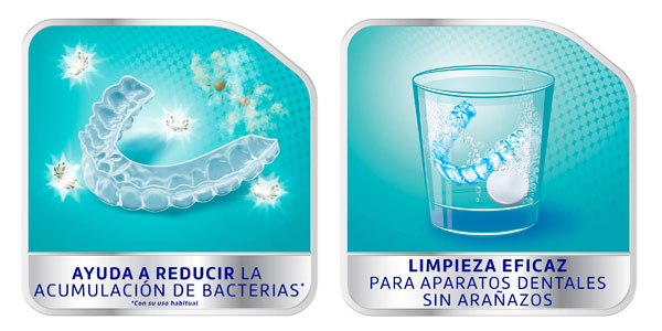 Pack x66 Tabletas limpiadoras Corega para férula dental y ortodoncia en Amazon