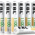 Pack 8 pilas recargables EBL AAA de 1100 mAh