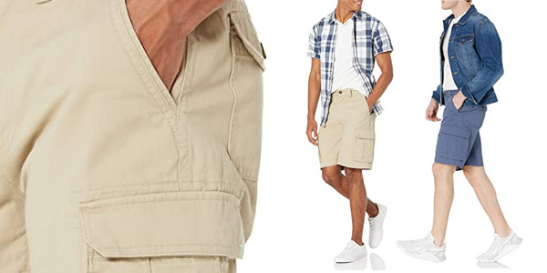 Comprar Pantalónes cortos Amazon Essentials Classic-Fit Cargo para hombre baratos en Amazon