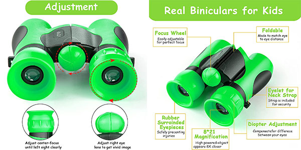 Binoculares DreamHigh 8x21 para niños baratos