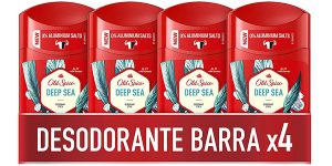 Chollo Pack de 4 desodorantes en barra Old Spice Deep Sea de 50 ml para hombre