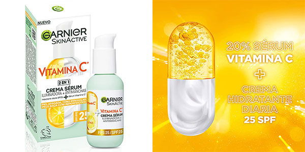 Chollo Sérum facial Garnier SkinActive iluminador y antimanchas de 50 ml