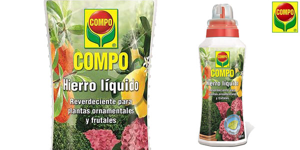 Hierro Líquido Compo contra hojas amarillas de 500 ml barato en Amazon