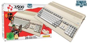 Mini Consola retro The A500 Mini Amiga con 25 juegos preinstalados barata en Amazon