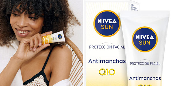 Crema Protección Facial Anti-edad & Anti-manchas UV Nivea Sun de 50 ml barata en Amazon