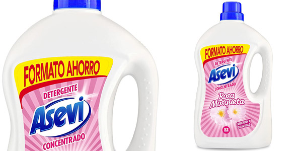Detergente líquido Asevi Rosa Mosqueta de 52 dosis barato en Amazon