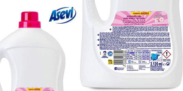 Detergente líquido Asevi Rosa Mosqueta de 52 dosis en Amazon