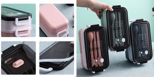 Fiambrera de acero inoxidable 304 Xiaomi Youpin de 2 niveles barata en AliExpress