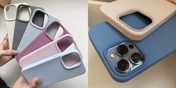 Carcasas de silicona para iPhone desde el 7 hasta el 14 Pro Max