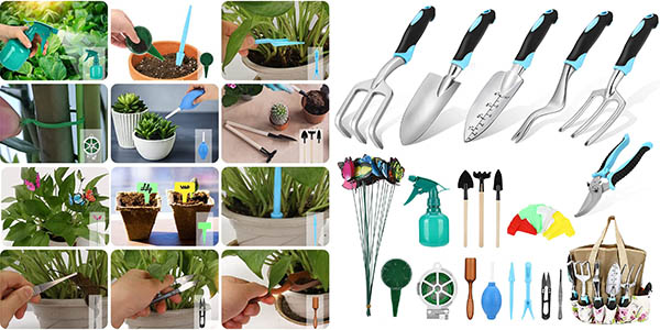 Kit de herramientas de jardinería de 79 piezas