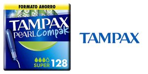 Pack Tampax Pearl Compak Super de 128 unidades