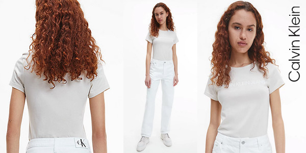 Pack x2 Camisetas Calvin Klein mujer baratas en Amazon