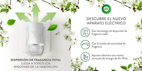 ▷ Comprar Ambientador Recambio Air Wick Flor. 110 Dias. 19ml