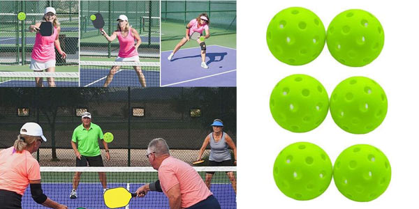 Pack x6 Bolas de Pickleball baratas en AliExpress