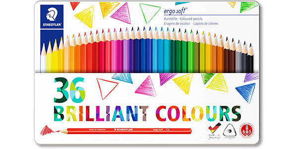 Caja x36 Lápices de colores Staedtler Ergosoft