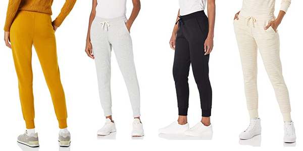 Pantalones de deporte Amazon Essentials Plus Size French Terry Fleece Jogger Sweatpant para mujer baratos en Amazon