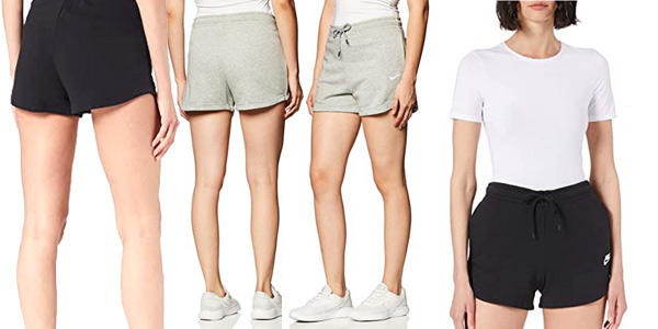 Pantalones cortos Nike W NSW Essntl FLC HR para mujer baratos en Amazon