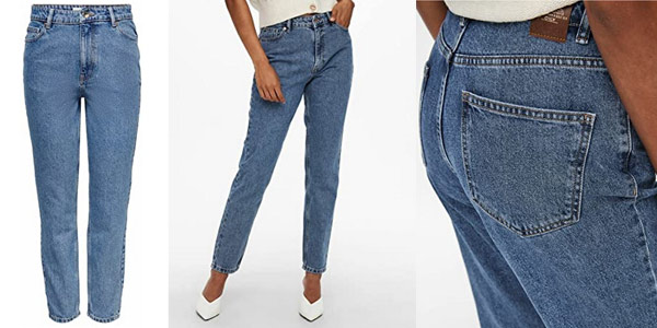 Pantalones vaqueros Only Onljagger Life High Mom Ankle para mujer en Amazon