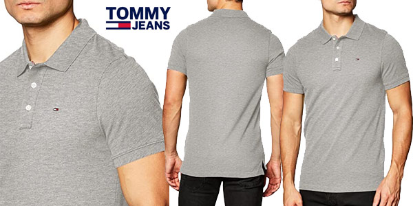 Polo fino de piqué Tommy Jeans TJM Original para hombre barato en Amazon