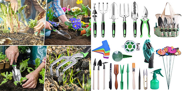 Kit de herramientas de jardinería de 50 pieza