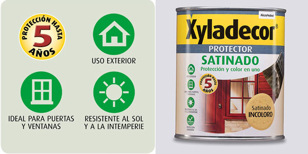 Protector para madera Xyladecor satinado incoloro barato en Amazon