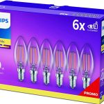 Caja x6 Bombillas Philips LED Classic E14 y 4 W barata en Amazon