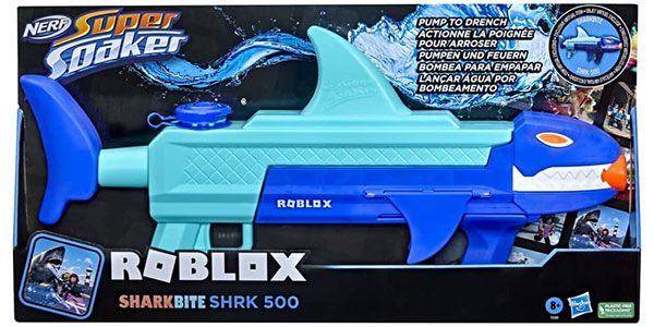 Chollo Lanzador de agua Nerf Super Soaker Roblox SharkBite SHRK 500 