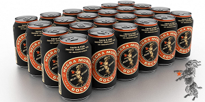 Chollo Pack de 24 latas de cerveza negra Bock-Damm Munich de 33 cl