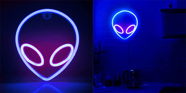 Chollo Señal de neón LED Alien