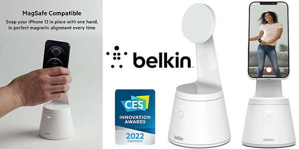 Chollo Soporte magnético Belkin para iPhone con seguimiento de cara 