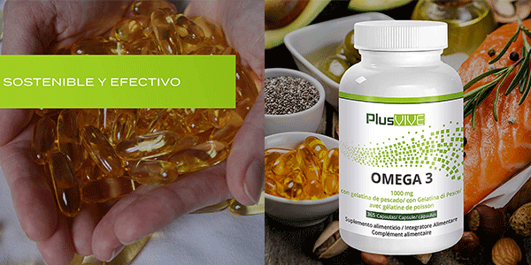 Chollo Suplemento Plusvive Omega 3 de 365 cápsulas de 1.000 mg