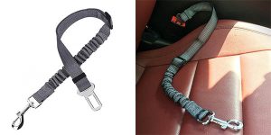 Cinturón de seguridad flexible de coche para perros