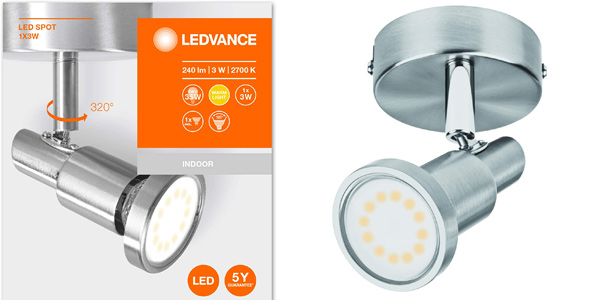 Foco Ledvance con bombilla LED 3 W barato en Amazon