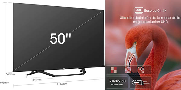 Hisense 50A63H smart tv barato