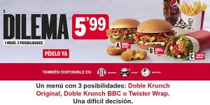 KFC menú dilema