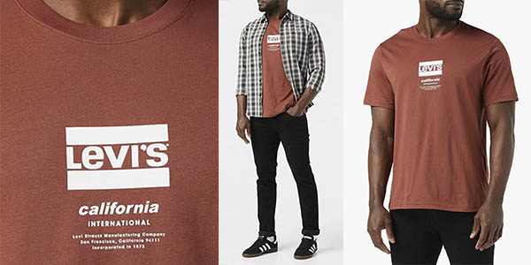 Levi's SS Relaxed Fit Tee Cinnamon camiseta chollo