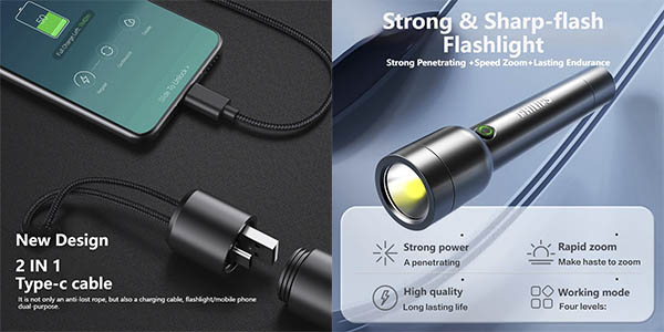 Linterna LED Philips SFL1236
