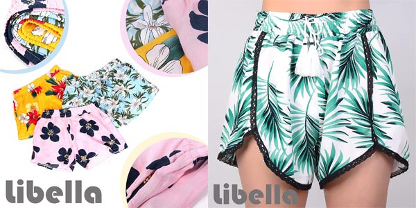 Pack x2 Pantalones cortos Libella para mujer en Amazon