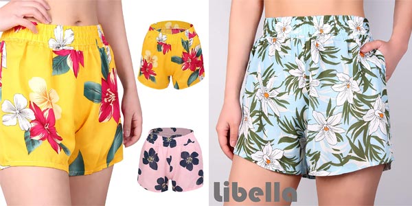 Pack x2 Pantalones cortos Libella para mujer baratos en Amazon