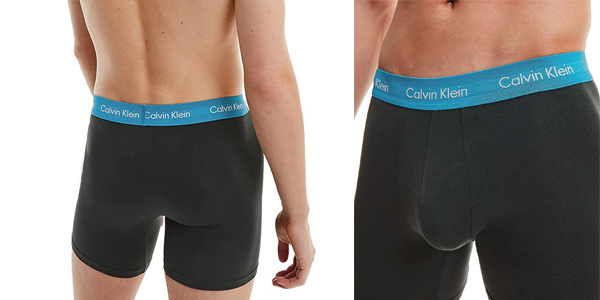 Pack x3 Calzoncillos Bóxer Calvin Klein Boxer Briefs para hombre en Amazon