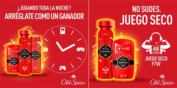 Pack x3 Desodorantes antitranspirantes en barra Old Spice Booster de 50 ml/ud para hombre en Amazon