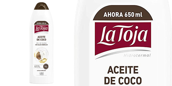 Pack x6 Gel de ducha La Toja Aceite de Coco de 650 ml en Amazon