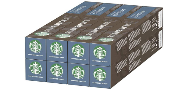 Pack x80 Cápsulas de café Starbucks Espresso Roast de Nespresso baratas en Amazon