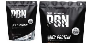 Paquete de Proteína de suero de leche en polvo PBN Premium Body Nutrition de 1 kg sabor galleta barato en Amazon